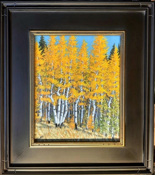 Click to view detail for Roadside Aspen Grove 10x8  $290